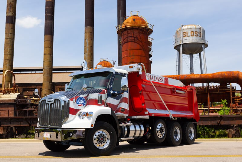 The Autocar DC-64D severe duty BADASS dump truck.