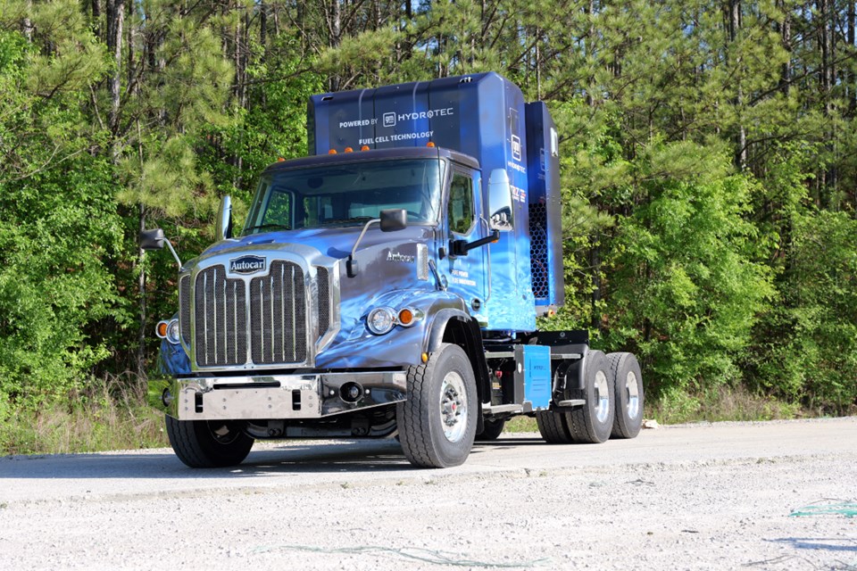 hydrogen fuel cell truck